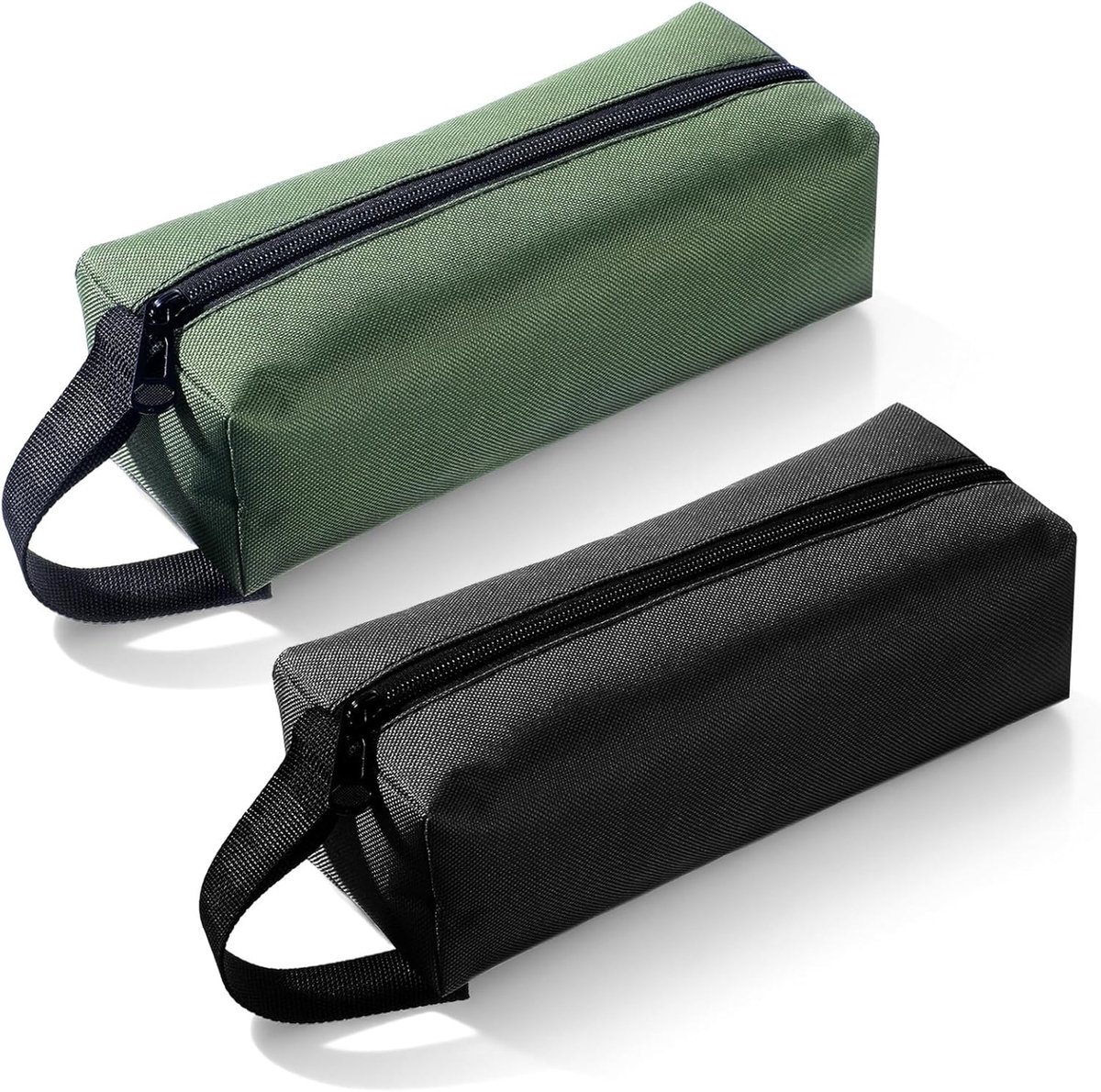 SnelShoppen - 2 Stuks Canvas Tooltassen met Rits - Multifunctionele Opbergzak voor Schroevendraaiers - Duurzaam en Waterdicht Oxford Stof - Compact en
