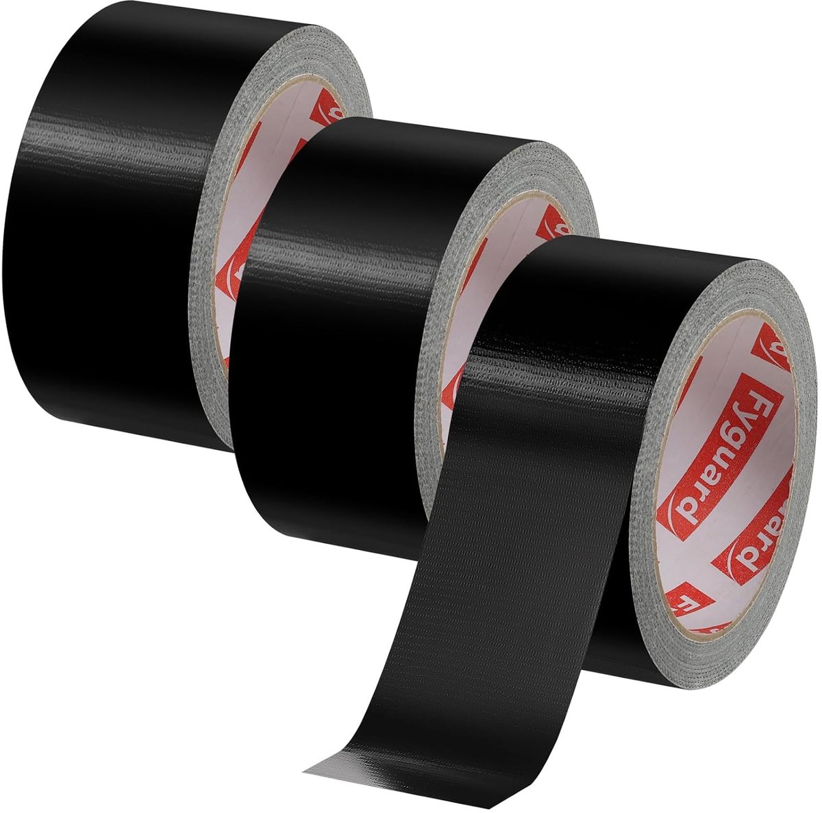 3 Rolls of Armoured Tape, 48 mm x 18 m Armoured Tape, Black, Waterproof Repair Tape, Fabric Tape, Extra Strong - ShopVlot