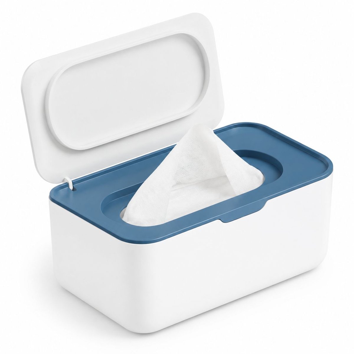 VHV - Vochtige doekjes dispenser - Blauw - Wipe box - Vochtig toiletpapier houder - Veeghouder voor baby - Navulbare veeg container - in de keuken