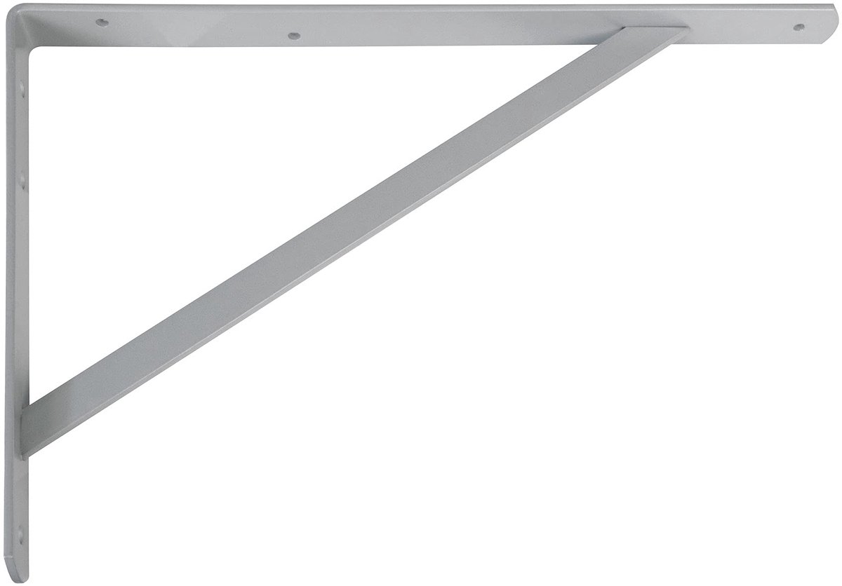 Wandplankbeugel 300x225 mm - Stalen hoekbeugel - Draagvermogen tot 260 kg - Eenvoudig te installeren - Luxento