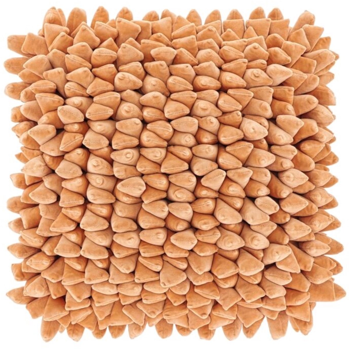 Unique Living Sierkussen Harley - Apricot - 45x45cm Oranje