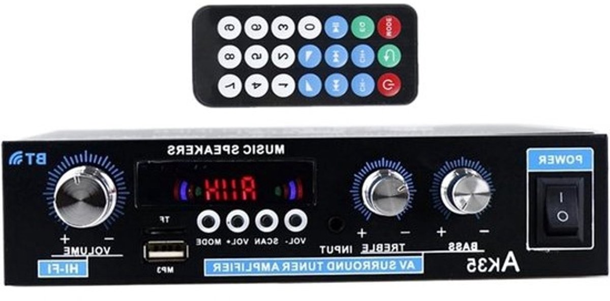 Thuisversterker, stereoversterker | Surroundsound-multimode draadloze speler voor radio, microfoon, tv, huis, garage en karaokegebruik