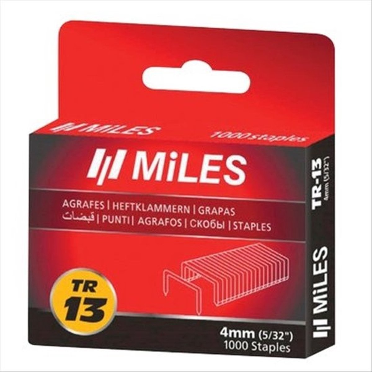 Nietjes van 13 mm - Vastzetpunten - Voor het fixeren van papier - Standaardkop - 13x8 mm - Zilver