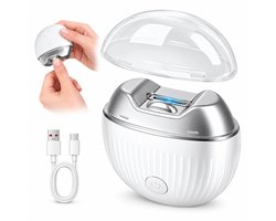 Elektrische Nagelknipper 4-in-1 - Automatische Nageltrimmer - Nagelfrees - Opzetstukken voor polijsten & Nagelriemverzorging - LED Licht - 2 Snelheden - USB-C Oplaadbaar