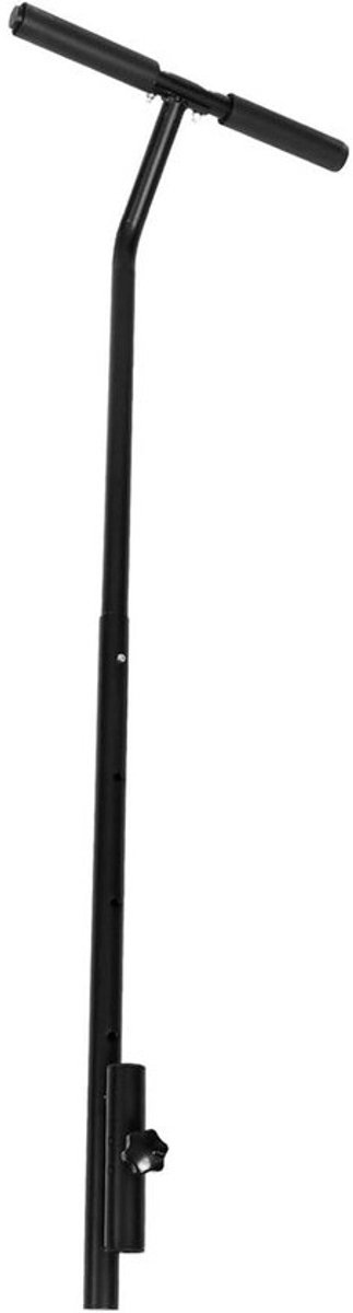Trampolinestuur - Handgreep voor stabiliteit - Veilig springen - Roestvrijstalen frame - 51 inch lengte - Zwart