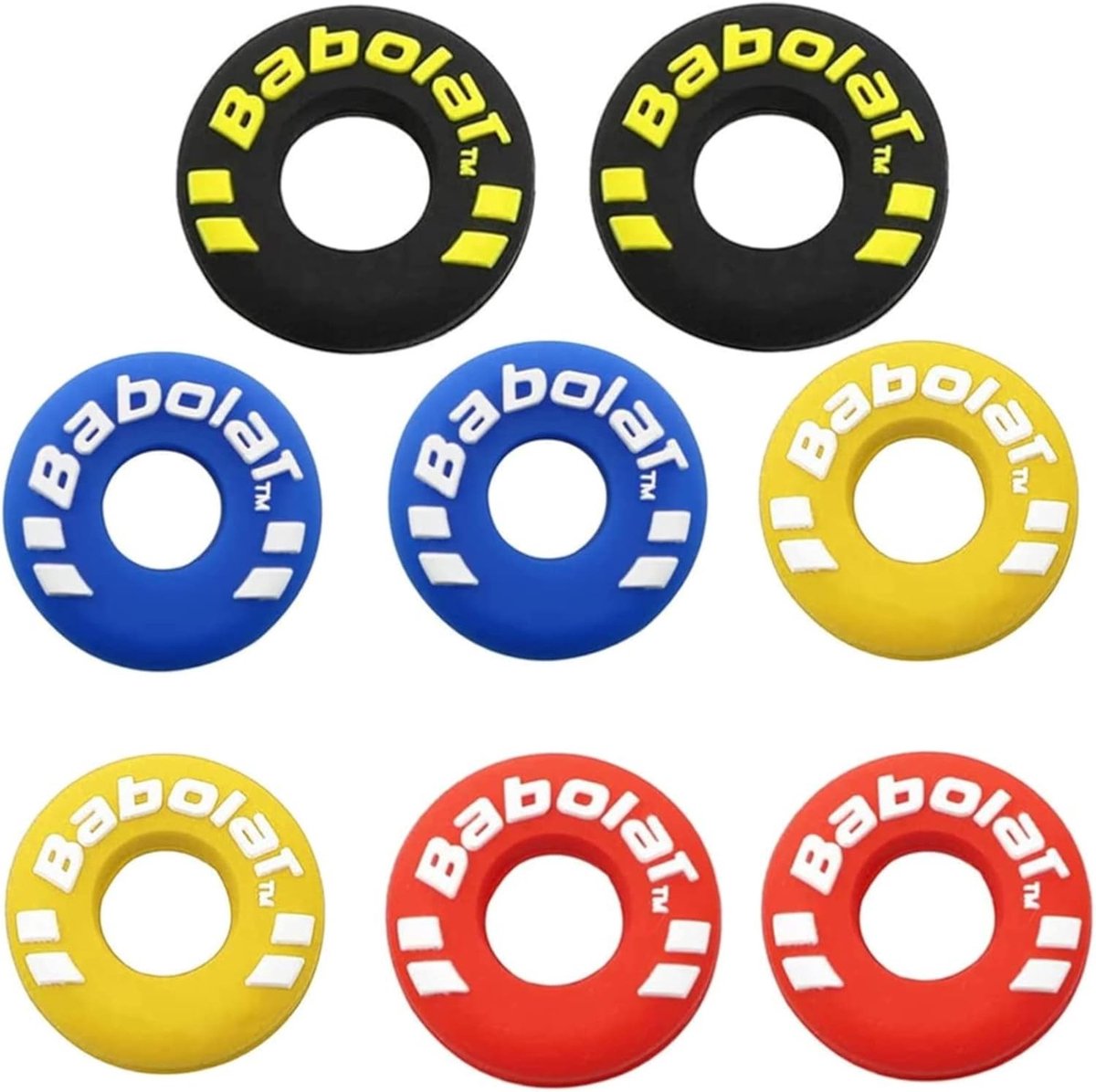 Tennis Racket Demper Set van 8 Stuks, Silicone Vibration Dampers voor Verminderen van Schokken en Trillingen tijdens het Spelen