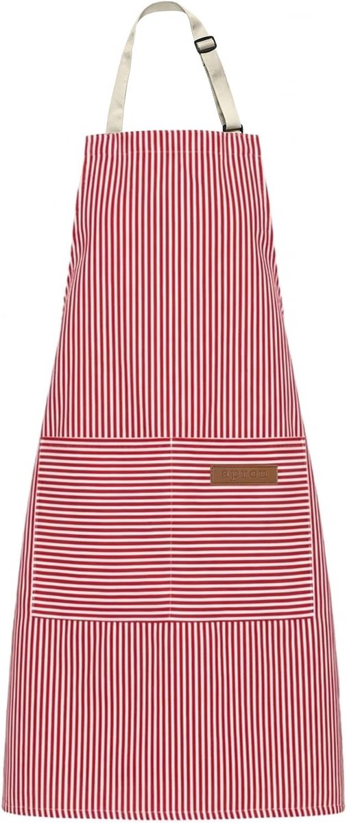 LECTNORE adjustable kitchen apron for women with pockets, suitable for cooking, painting, gardening (1 Piece - ShopVlot
