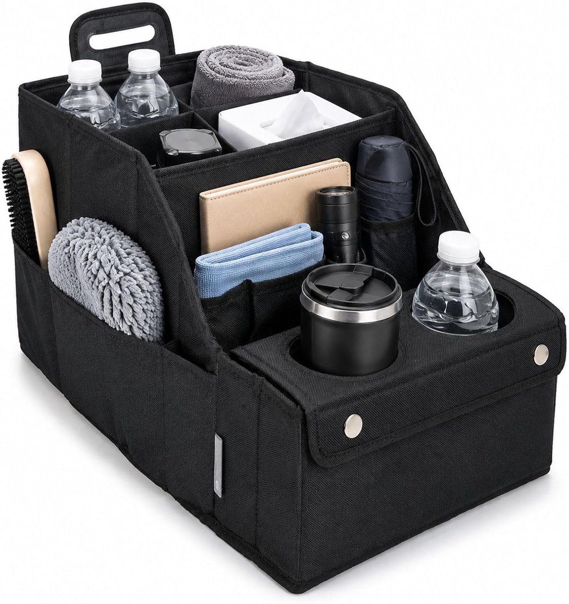 Auto-organizer, kofferbak, leer, opbergdoos, opvouwbaar, multifunctioneel - ShopVlot