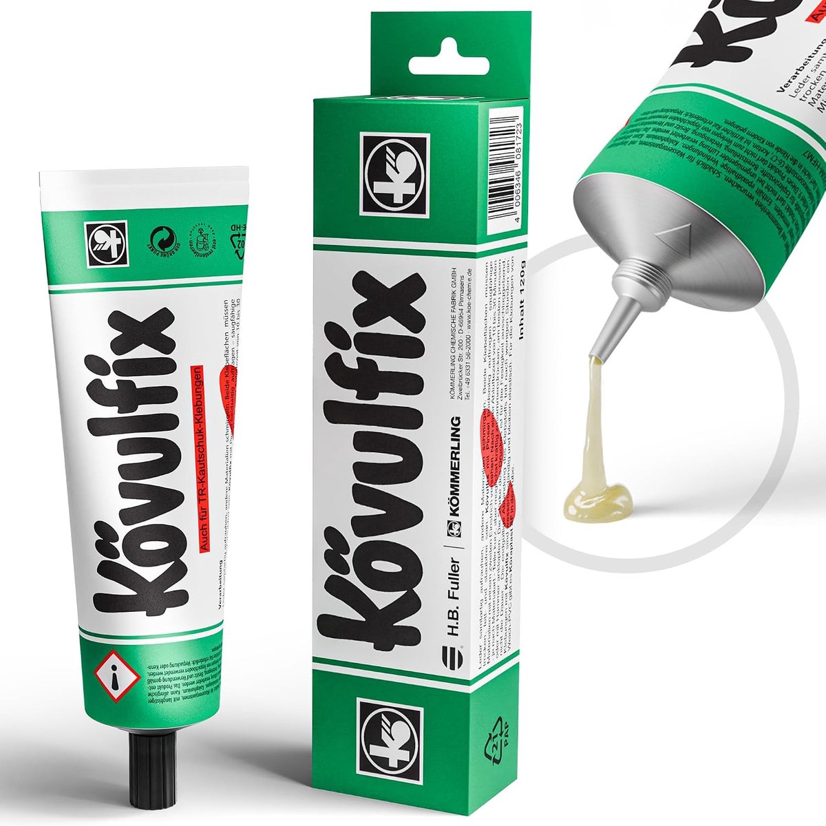 Kövulfix 120g - Schoenlijm, Zelfklevende lijm, extra sterk en waterbestendig - ShopVlot