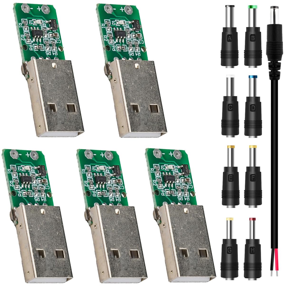 5 Pcs 12V Locking Module, Voltage Activation Module, Card Trigger Module, USB Type-A QC 2.0 3.0 DC with DC Connector - ShopVlot