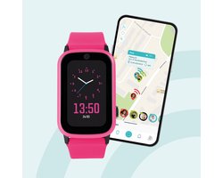 One2track Connect UP roze | GPS horloge voor kinderen | Bekijk de locatie van je kind. Stel veilige zones in. En videobellen met de leukste smartwatch voor kinderen