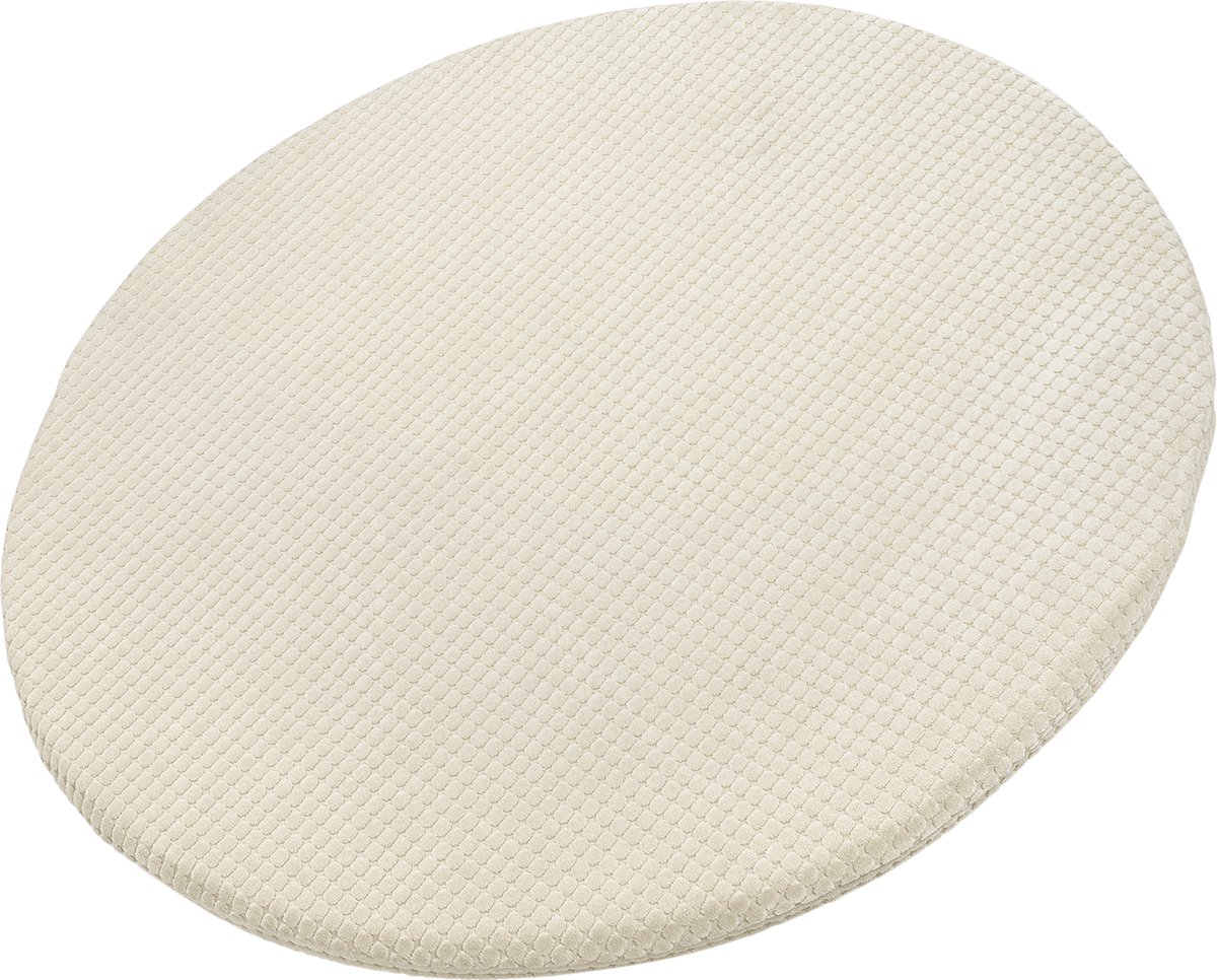 Meyco Baby Pebble Hoeslaken Boxmatras - Deluxe Jacquard - Soft Sand - ⌀90/95cm