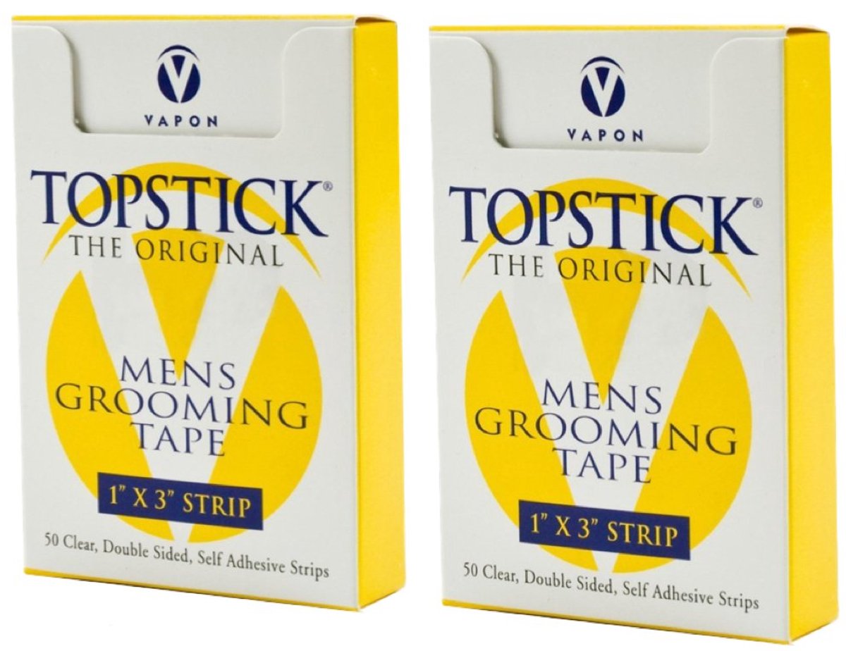 Vapon Topstick 1 X 3-50 Strips in Each Box (2 Boxes) Hypo-allergenic Double-Sided Clear Adhesive Tape for All Purpose - ShopVlot