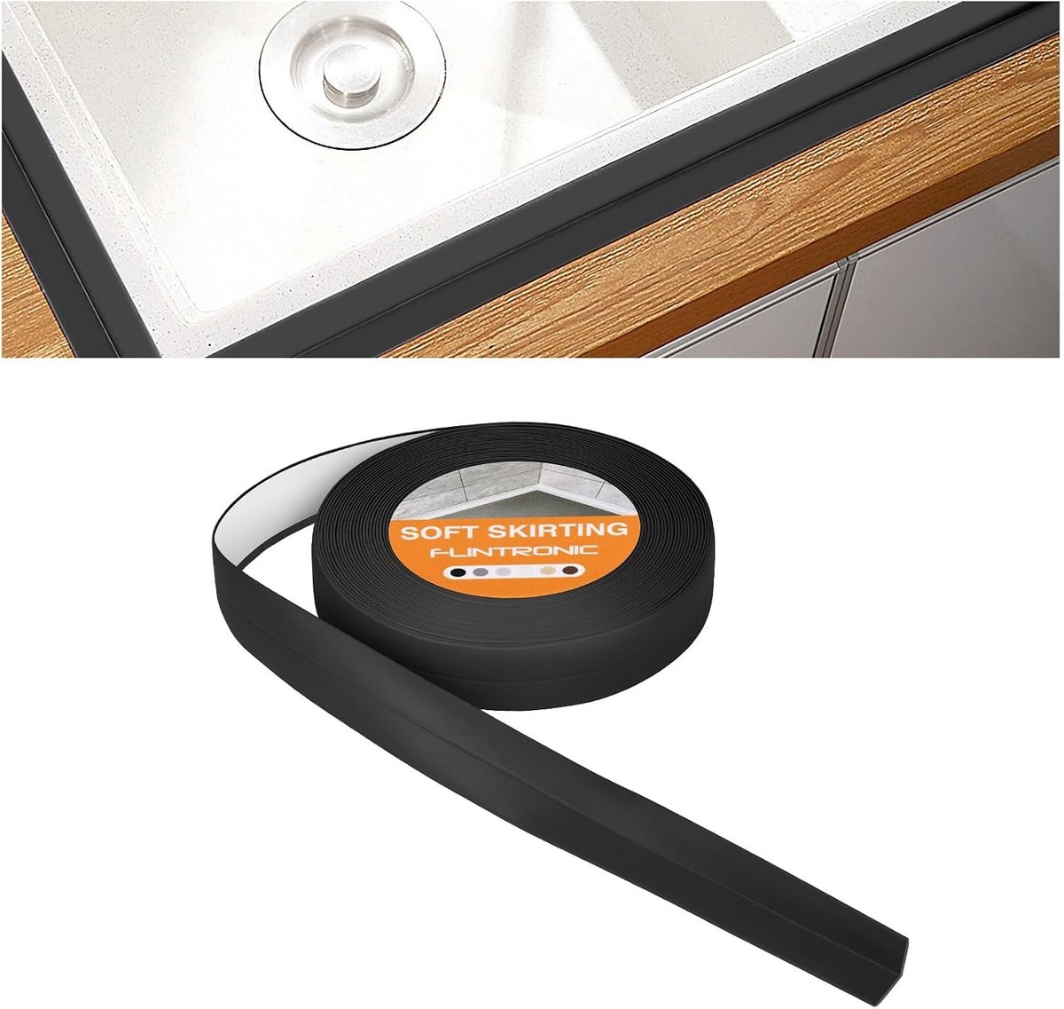 Zelfklevende Waterdichte Bad Sealing Strip 10m - Schimmelbestendig en Oliebestendig Tapes voor Keuken, Badkamer en Toilet Hoekafwerking