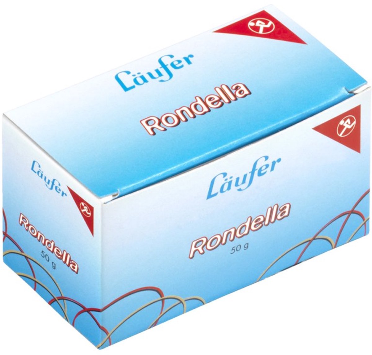 Läufer RONDELLA elastieken, rood, 40 mm, 100 g