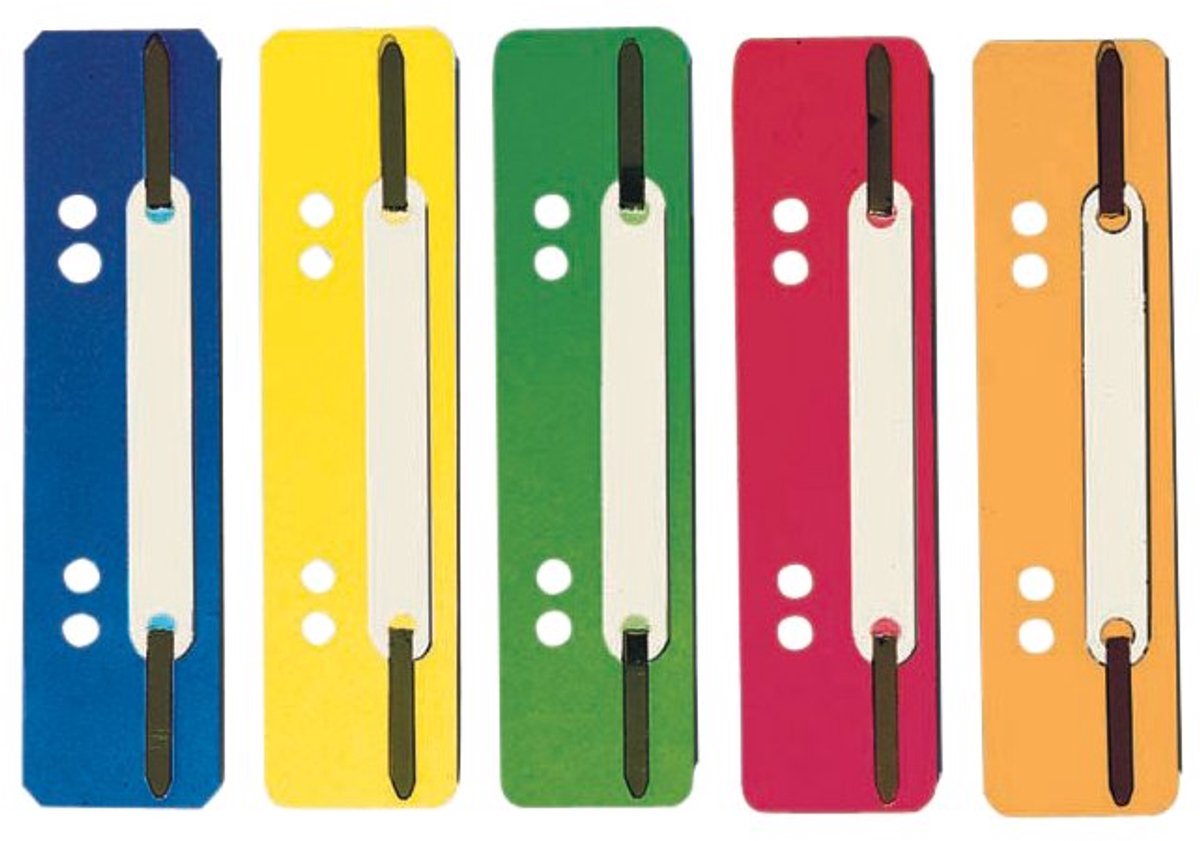ELBA hechtstrips kunststof, wit, 35×150 mm, 25 stuks
