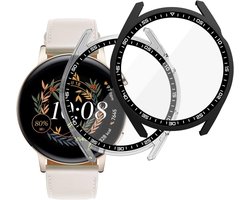 2 Pieces Hard Case Compatible with Huawei Watch GT3 42mm with Protective Film, with Scale, 9H Hardness Heart PC Thin - ShopVlot