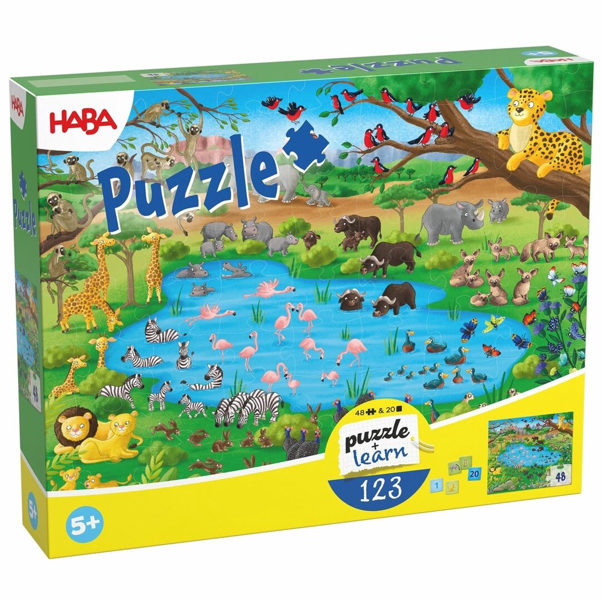 Haba lepuzzel cijfers 1-20 - combineert puzzelen, spelen en leren