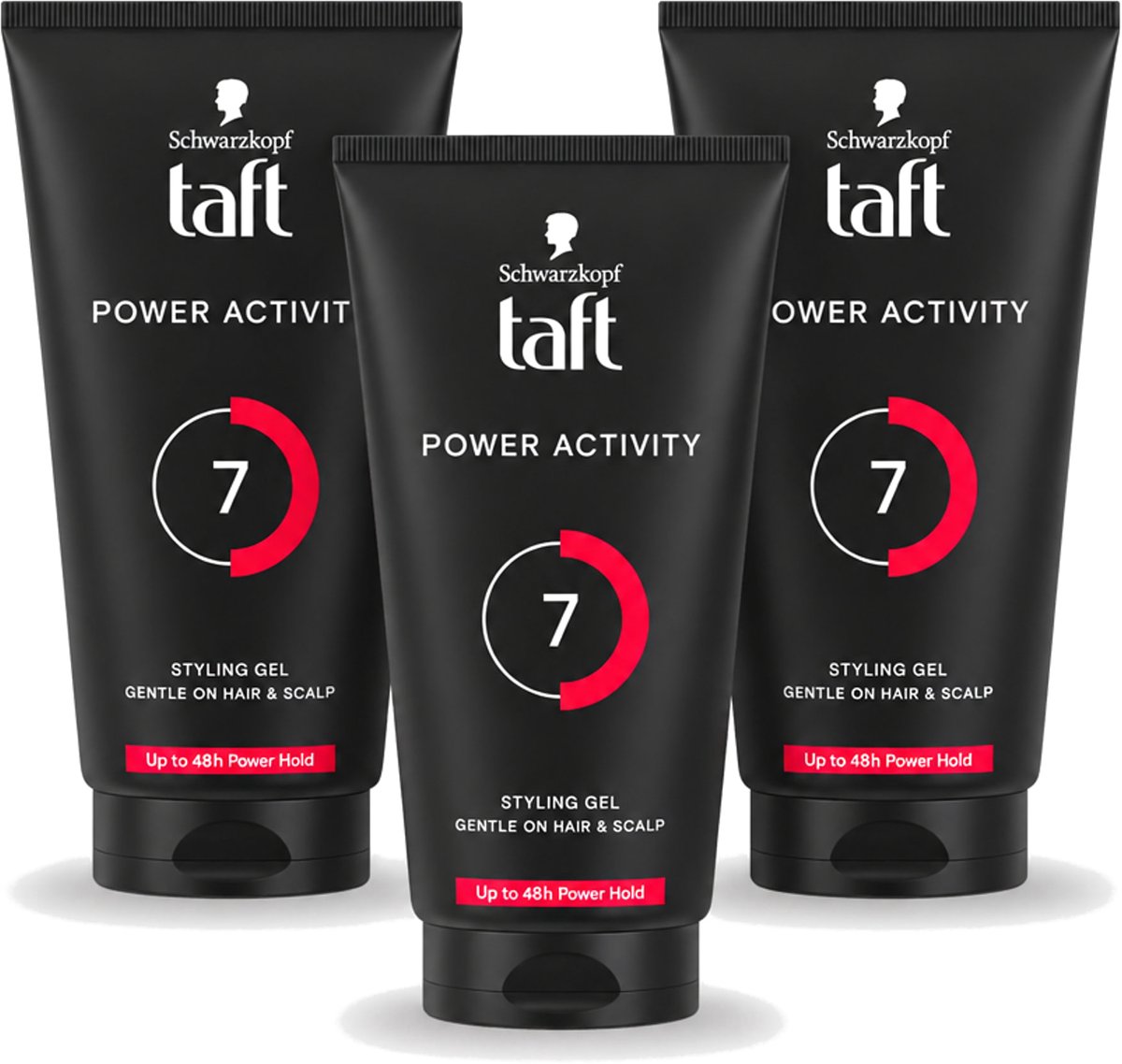 3 x Taft - Power Activity 7 - Styling Gel - Energieke styling - 150 ml - Voordeelverpakking - 3 stuks
