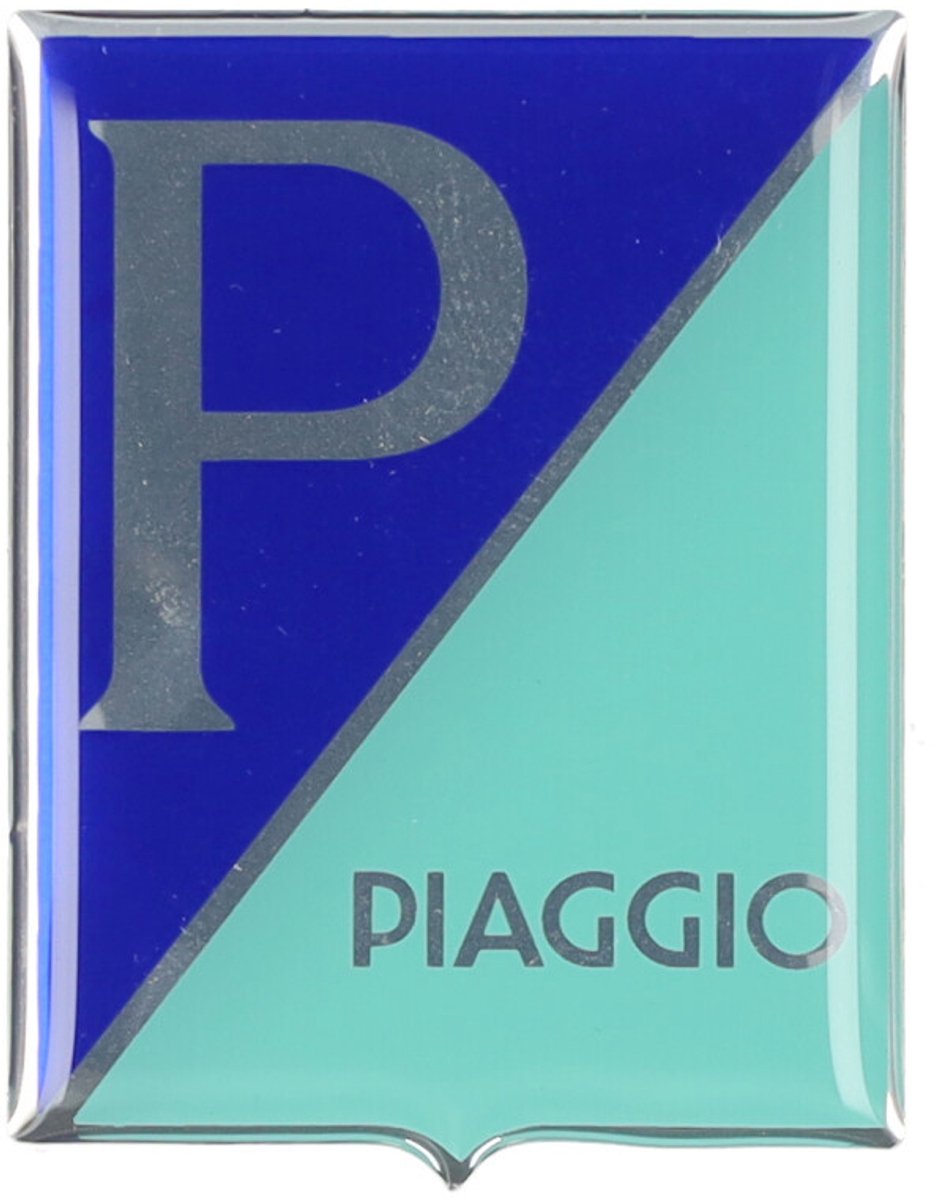Embleem Piaggio origineel voorscherm primavera 50/125/150, elettrica b000516