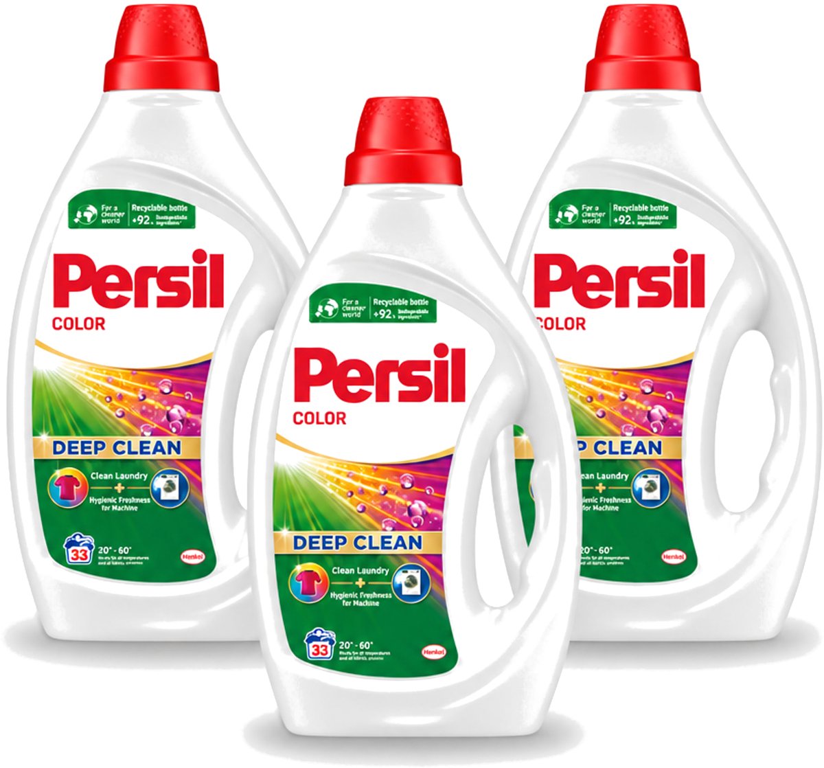 3 x Persil Color - Vloeibaar Wasmiddel - Gekleurde Was - 33 Wasbeurten - Voordeelverpakking - 3 stuks