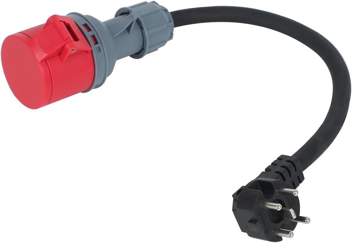 Adapter Perilex 16A - CEE koppeling - H07RN-F 5G 2.5 mm² rubber - Voor betrouwbare stroomoverdracht - ShopVlot