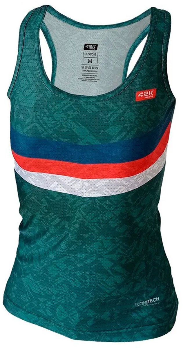 42k Running 1973 Mouwloos T-shirt Groen S Vrouw