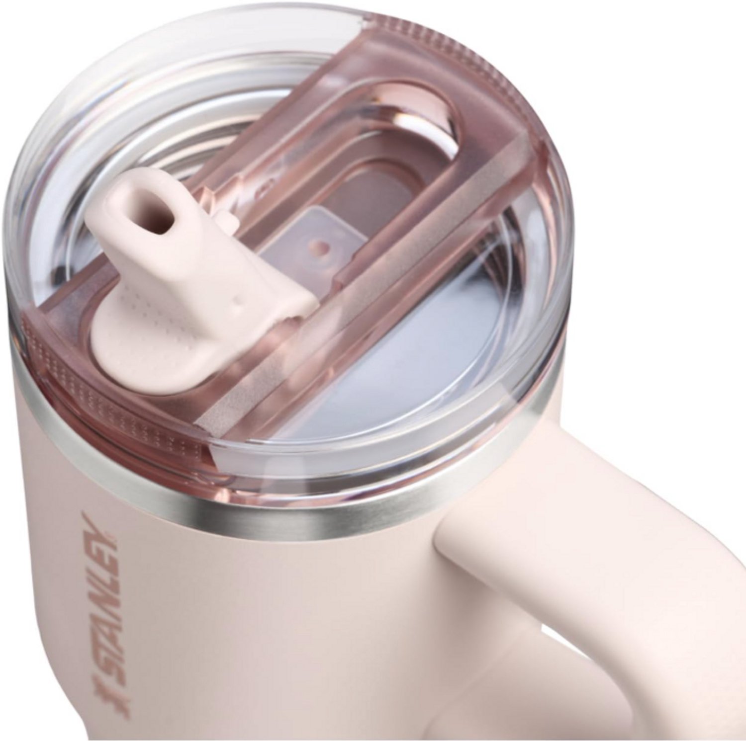 STANLEY Quencher ProTour Flip Straw Tumbler 14oz – Rose Quartz - Lekvrije Drinkbeker met Rietje & Handvat – RVS Geïsoleerd – BPA-vrij – Cupholder Geschikt – foto 3