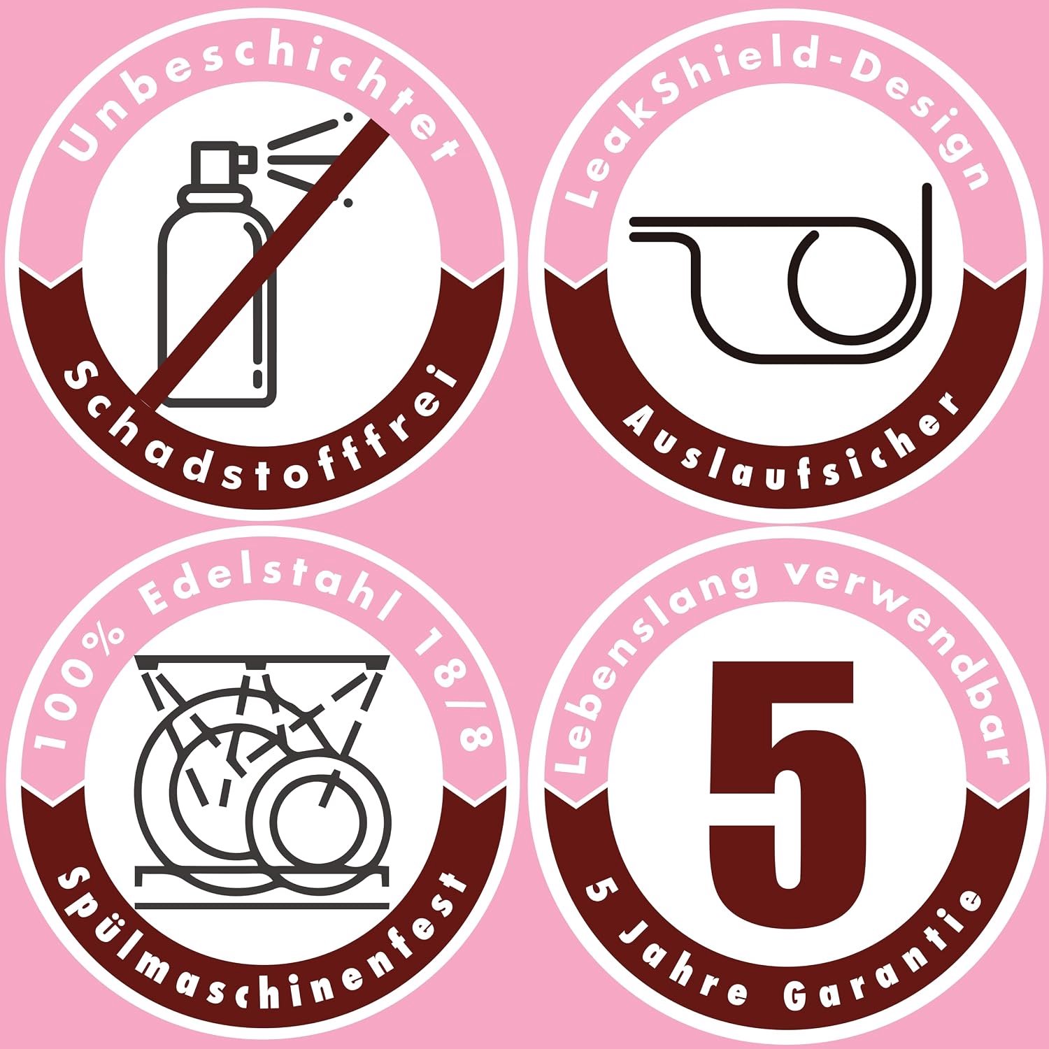 Famanu – 4-delige mini taartvorm set van met losse bodem, 11 cm Ø × 5 cm H, vaatwasmachinebestendig