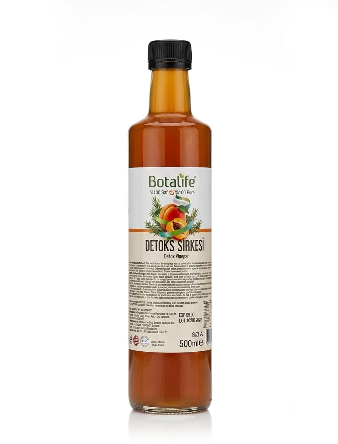 Botalife - Detoxazijn - Detoks Sirkesi - %100 Natuurlijk - 500 ml