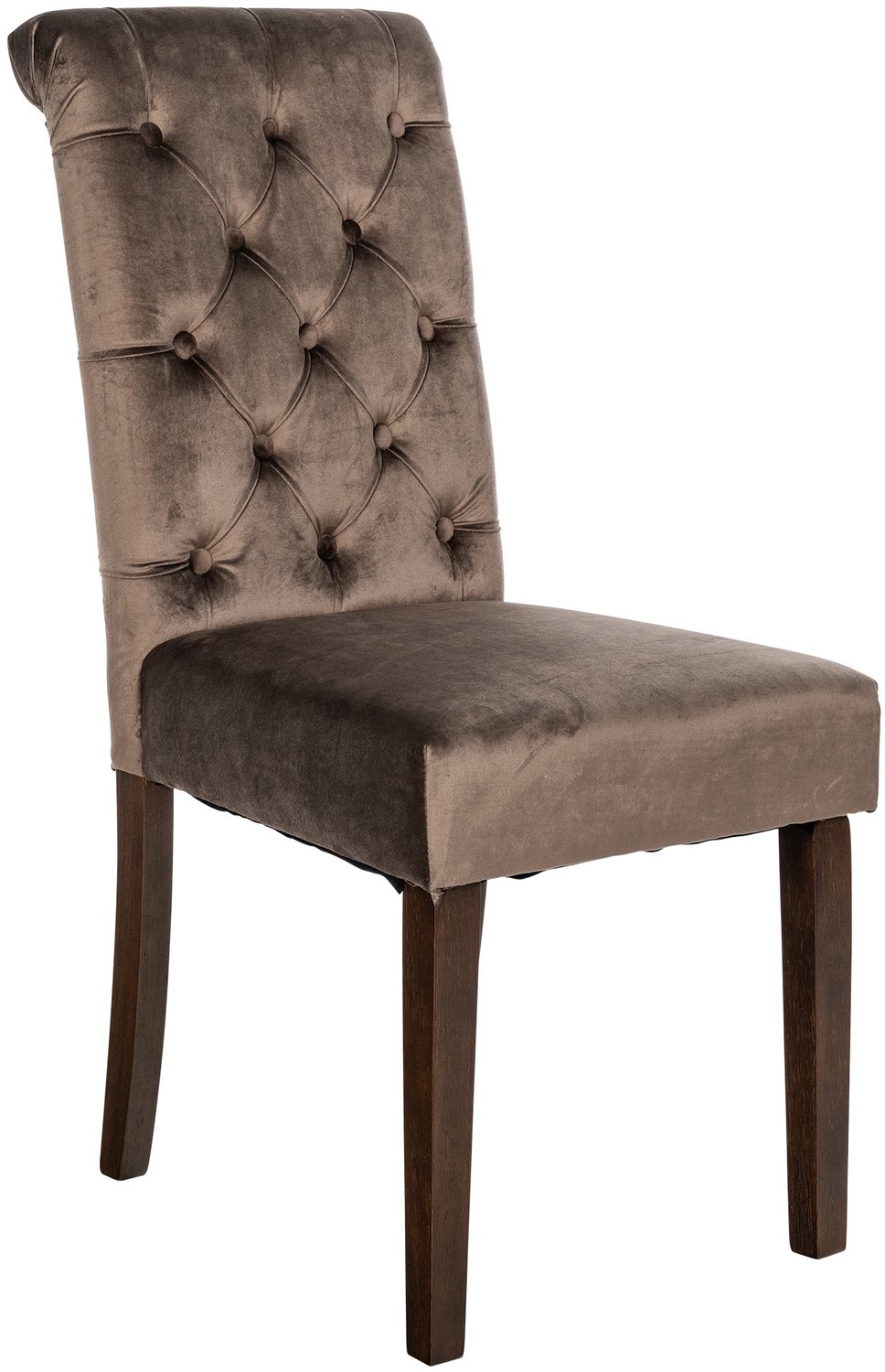Luxe Comfort Eetkamerstoel - Fluweel - Bruin