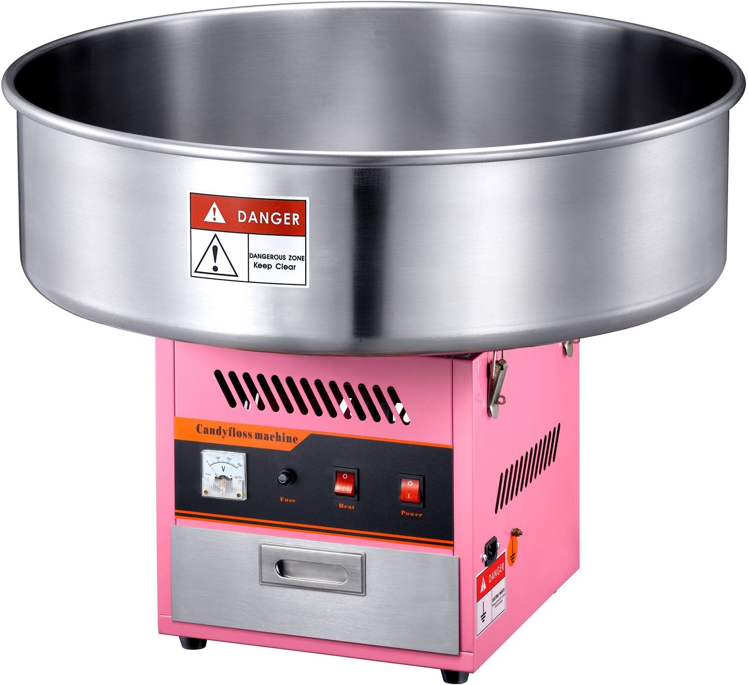Suikerspin Machine met Kom Ø720mm. - Semi-Professioneel