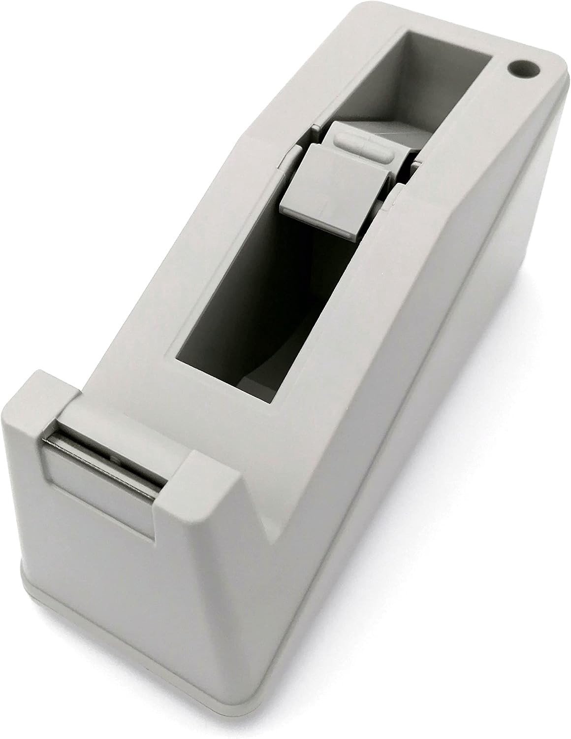 Professionele Plakbanddispenser - Grijs - 19,3 x 7,2 x 9 cm - Met Antislip Onderkant en Penhouder - Voor Kantoor en Thuis