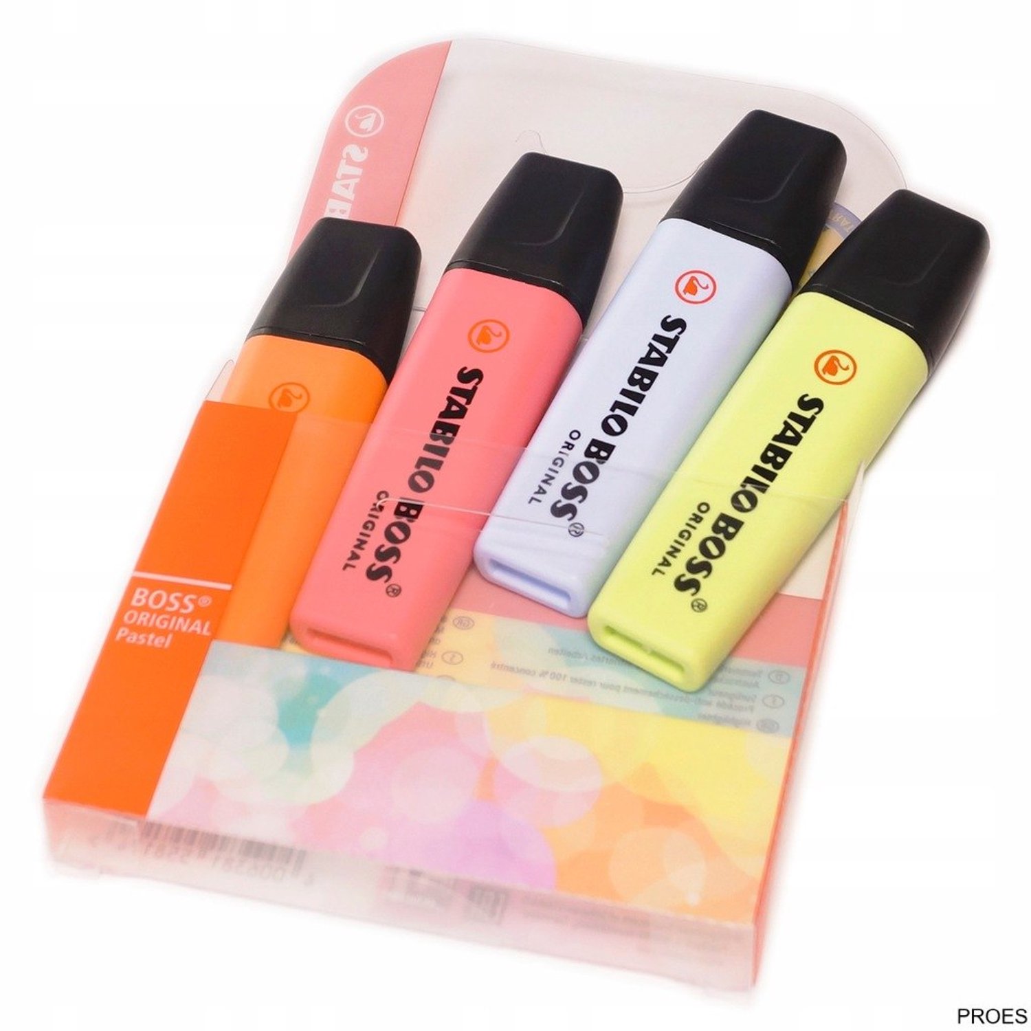 STABILO BOSS Pastel Markeerstiften Set 4 Stuks Nieuwe Kleuren