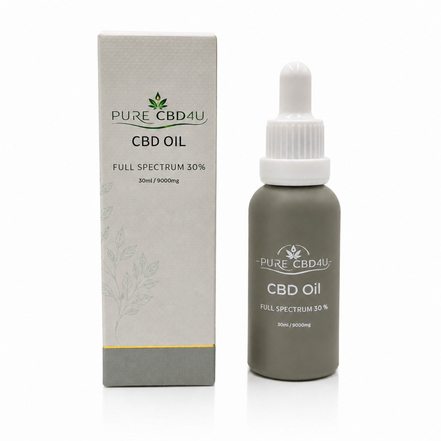 PureCBD4U CBD Olie 30% – Full Spectrum – 9000 mg CBD – 30 ml