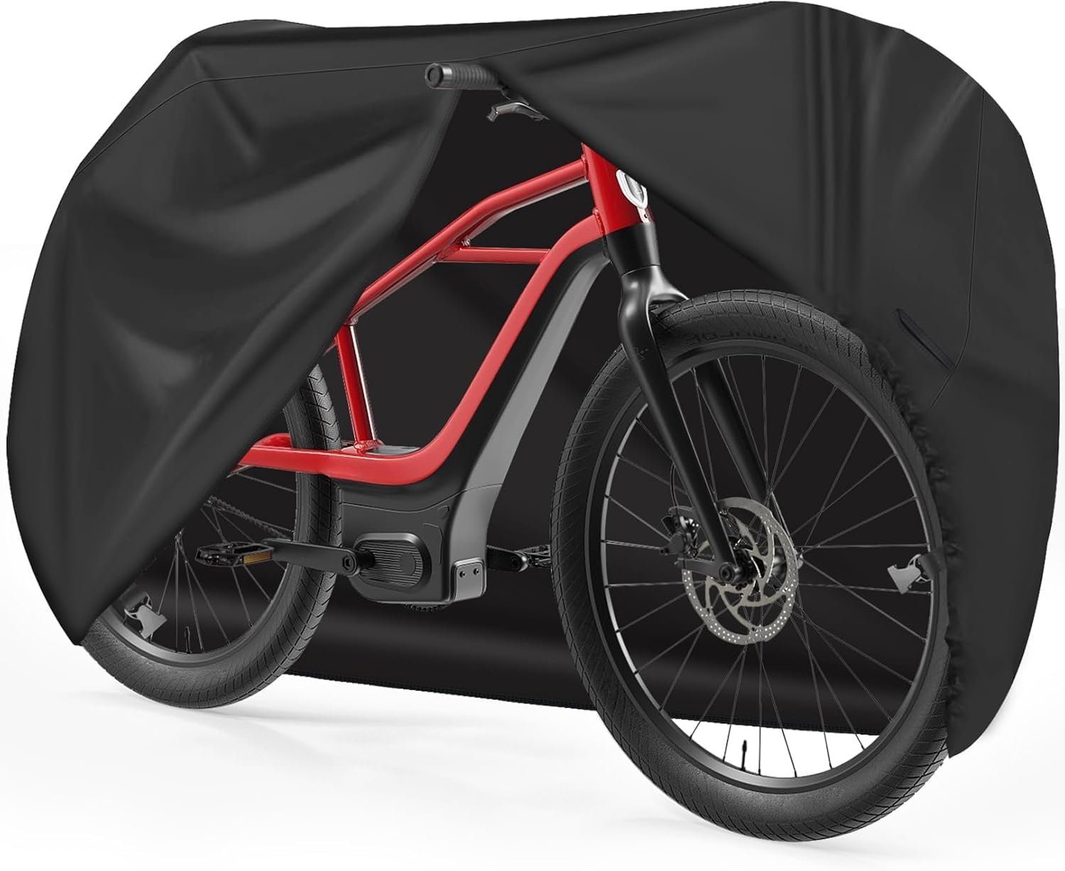 Famanu - Fietshoes voor 1 fiets - Bescherming tegen regen en vuil - Waterdicht en sterk materiaal - Zwart 1 stuk