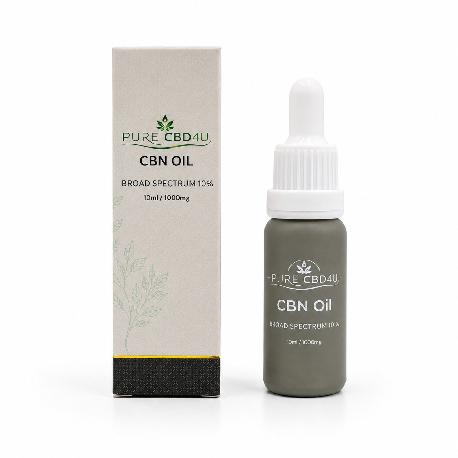 PureCBD4U CBN Olie 10% – Broad Spectrum – 1000 mg CBN – 10 ml
