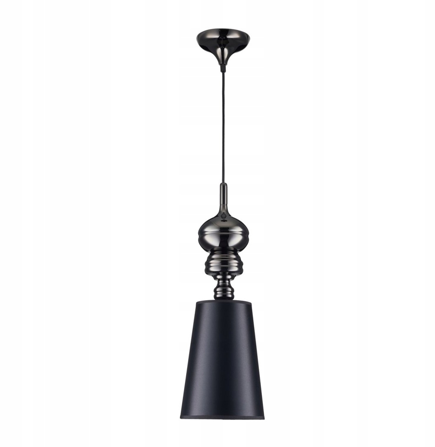 QUEEN-1 Zwarte Hanglamp Glamour Stijl 18 cm
