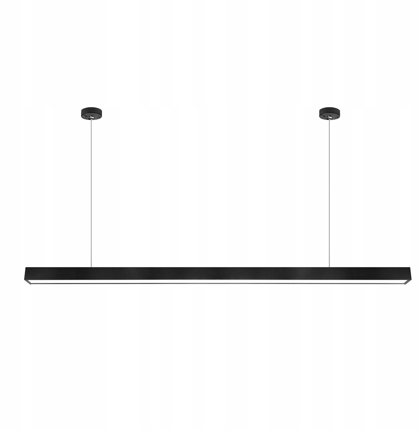 Zwarte LED Lijnverlichting 120cm 40W 6000K Koud Wit Hanglamp
