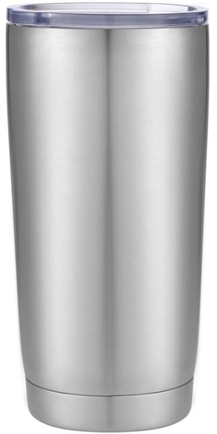 Thermosbeker - Zilver - 20oz - Dubbelwandig RVS met Vacuümisolatie - Voor Koffie en Koude Dranken