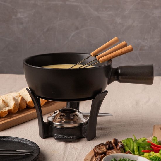 Boska Fondueset Nero - Kaasfondueset - Zwart - 1,3 L - Voor 875 gram Kaasfondue van Boska — afbeelding 3
