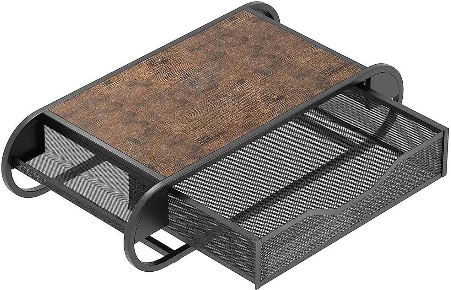 Tremeo Stijlvolle Koffiebar - met Uitschuifbare Lade - Bruin/Zwart - Koffie Organizers - Meubel - Capsulehouder - 55x28x13 cm