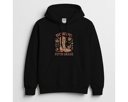 Leraar Hoodie – HOWDY: FIFTH GRADE – Onderwijs Outfit – Unisex Hoodie voor Dames & Heren – Leuk Cadeau voor Leraren