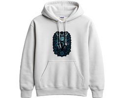 Maan en Planten Hoodie – Magische Maan Fases – Mystieke Outfit – Unisex Hoodie voor Dames & Heren – Origineel Cadeau