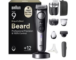 Braun Baardtrimmer Series 9 BT9560 +12 Tools - 52 Lengtes - ProBlade - Chroom