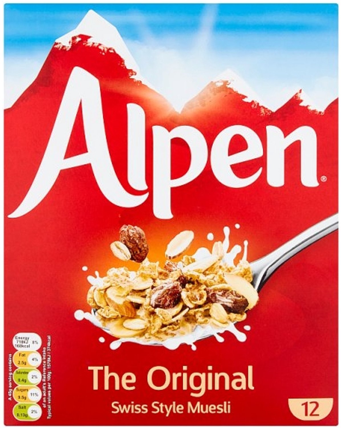Alpen Muesli The Original - Engelse ontbijtgranen - 10 x 550 g