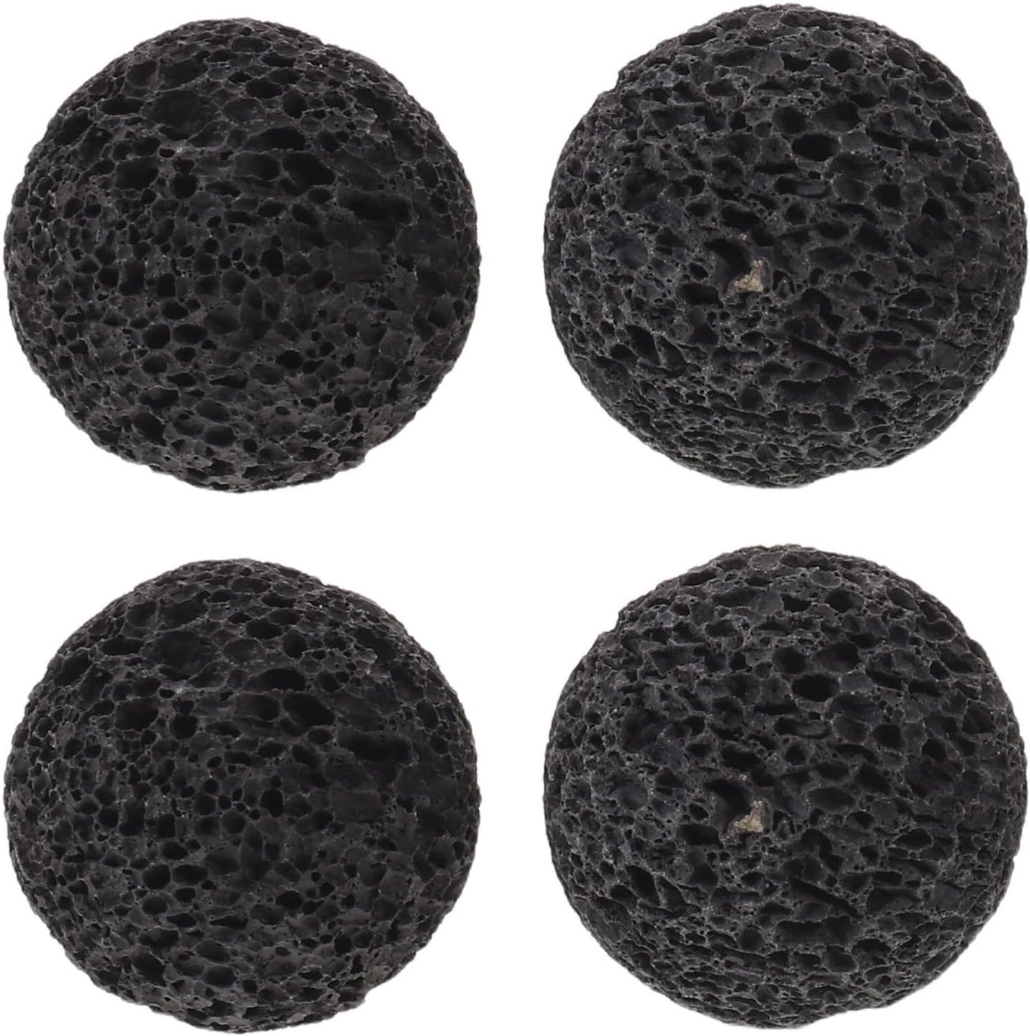 4 Stuks Delige Natuurlijke Vulkanische Stenen Bollen Decoratieve Lava Bolvormige Vulling voor Kommen Tafeldecoratie Vaasvulling Rustieke Woonhuisaccenten Geschikt voor Binnen