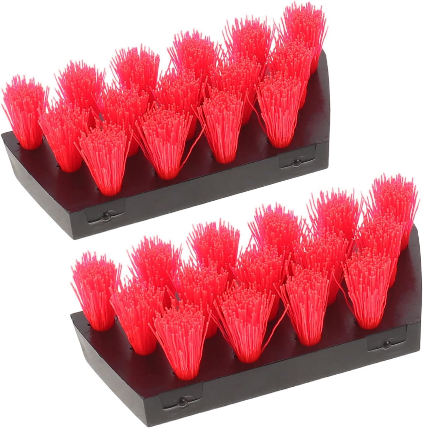 2 Stuks Nylon Borstelkop Vervanging voor Stoffen Bekleding Sterke Borstels voor Vloerkleedreiniging Geschikt voor Auto Bank Tapijt Compatibel