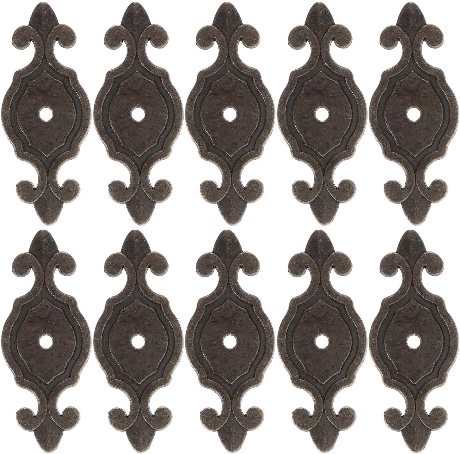 10 Stuks Delige Kastknop Achterplaat van Zinklegering Decoratieve Vintage Escutcheon voor Ladekast Toilettafel Keukenkastbeslag Corrosiebestendig Stijlvol Design