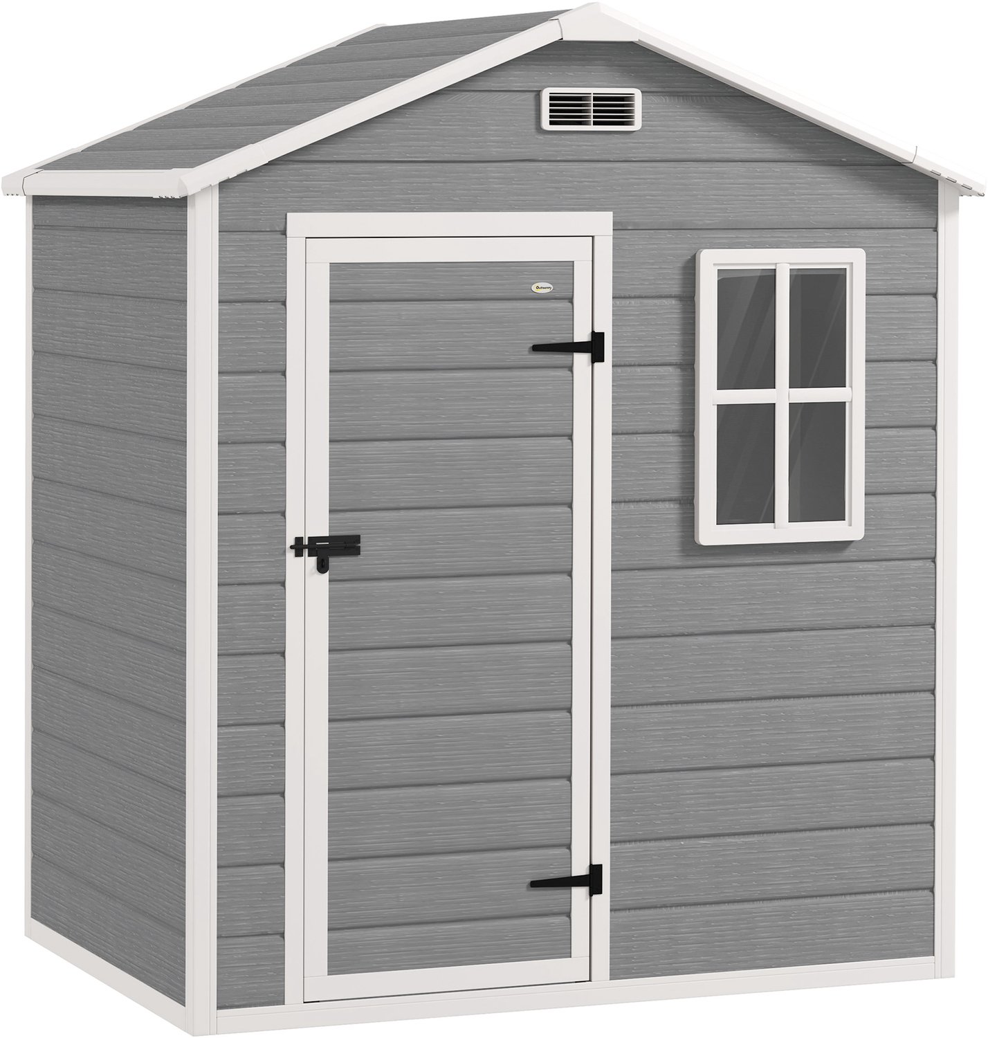 Sunona Tuinhuis met vloer - 1,9 m² - 182 x 121 x 200 cm - Met raam, ventilatie en slot - Grijs